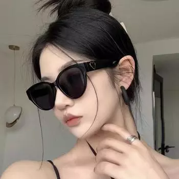 Солнцезащитные очки Европейские и американские солнцезащитные очки «кошачий глаз» High Sense Женские элегантные универсальные солнцезащитные очки с защитой от ультрафиолета