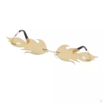 Солнцезащитные очки Flame Gothic без оправы красный