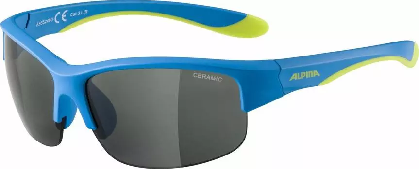 Солнцезащитные очки FLEXXY YOUTH HR Kids Blue Lime Matte один размер [Alpina] Детские