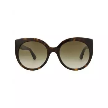 Солнцезащитные очки Gucci Cat Eye в оправе из ацетата havana havana коричневые