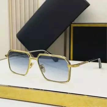 Солнцезащитные очки JACQ JMM VASCO Luxury Retro в квадратной металлической оправе 56-17-146