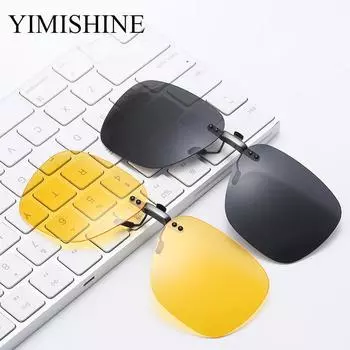 Солнцезащитные очки-клипсы для очков по рецепту, поляризационные UV400