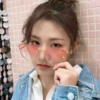 Солнцезащитные очки «кошачий глаз», модные солнцезащитные очки интернет-знаменитостей в большой оправе, женские солнцезащитные очки в морском стиле