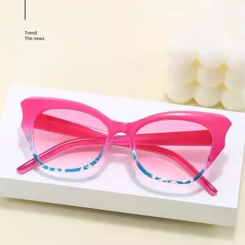 Солнцезащитные очки «кошачий глаз» Неполяризованные модные аксессуары чёрный