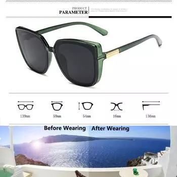 Солнцезащитные очки «кошачий глаз» Винтажные солнцезащитные очки Солнцезащитные очки Модные крутые женские очки Очки в большой оправе ручной работы