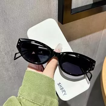 Солнцезащитные очки «кошачий глаз» Женские онлайн-влиятельные солнцезащитные очки в индивидуальном стиле Мужские модные солнцезащитные очки