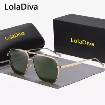 Солнцезащитные очки LolaDiva, модные солнцезащитные очки для путешествий, солнцезащитные очки для занятий спортом на открытом воздухе, вождения чёрный