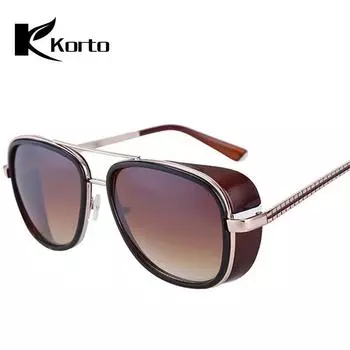 Солнцезащитные очки Mannen Shades Tony Stark Iron Man Zonnebril в стиле панк для мужчин и женщин, уличные очки, ювелирные аксессуары 06