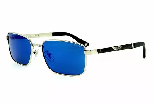 Солнцезащитные очки Mercedes Armor Gamer PETRONAS Blue Lens [Police] SPLA54-E70B Tie-up серебряный