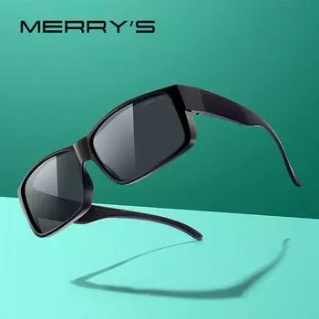 Солнцезащитные очки MERRYS Fit Over Glasses с поляризованными линзами для мужчин и женщин с защитой UV400 S3015 чёрный