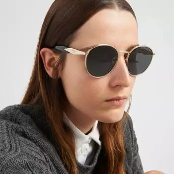 Солнцезащитные очки Metal P Home Prad * для мужчин и женщин High Sense Big Name Small Round Frame 7805