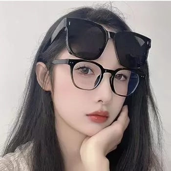 Солнцезащитные очки, мужские модные поляризационные солнцезащитные очки с УФ-защитой на клипсе для вождения, женские солнцезащитные очки