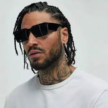 Солнцезащитные очки мужские прямоугольные в маленькой оправе персонализированные уличные очки хип-хоп солнцезащитные очки женские