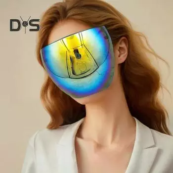 Солнцезащитные очки на все лицо для мужчин и женщин, зеркальные очки, защитные очки на все лицо, для велоспорта, бега, спорта зелёный