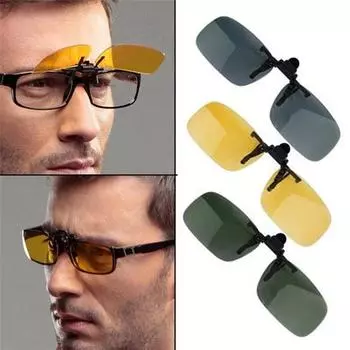 Солнцезащитные очки ночного видения с откидными линзами для вождения, унисекс, для женщин и мужчин, классные очки с защитой от ультрафиолета 400 S зелёный