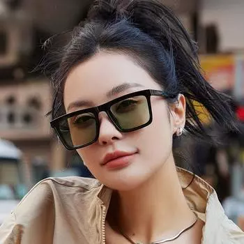 Солнцезащитные очки Новые квадратные повседневные солнцезащитные очки Корейская мода Унисекс Солнцезащитные очки
