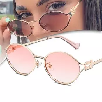 Солнцезащитные очки Oval Hollow 2025 Spicy Girl Retro Sunglasses
