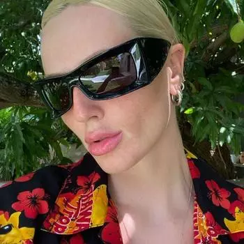 Солнцезащитные очки Oversied Y2k для женщин, велосипедные спортивные солнцезащитные очки в панк-оттенке, UV400, уличные очки, защита для глаз