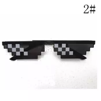 Солнцезащитные очки, пиксельные солнцезащитные очки унисекс, высокое качество, портативные, легкие, индивидуальные очки, модные glasses cloth color random