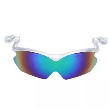 Солнцезащитные очки поляризованные для активного отдыха на застежке-молнии для мужчин и женщин, для рыбалки, велоспорта, путешествий, UV400, серебристая оправа