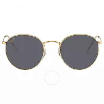 Солнцезащитные очки Ray Ban круглые, синие, металлические, RB3447 9196R5 53