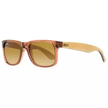 Солнцезащитные очки Ray Ban унисекс Justin RB4165 659413 Прозрачные коричневые, 50 мм 659413