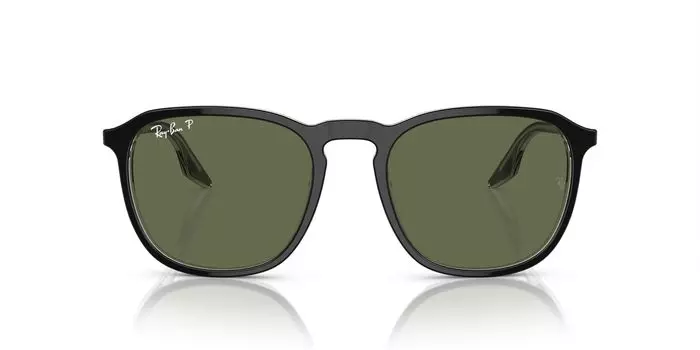 Солнцезащитные очки RB2203F ЧЕРНЫЕ НА ПРОЗРАЧНОМ 55 Ray-Ban