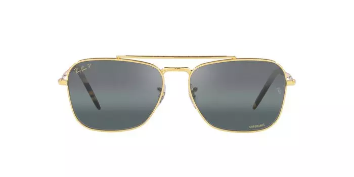 Солнцезащитные очки RB3636 Legend Градиентно-синие поляризационные линзы с усилением контрастности серебристая оправа 58 Ray-Ban золото/кристалл