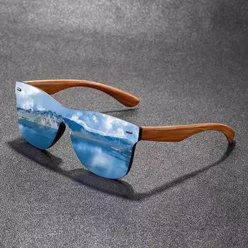 Солнцезащитные очки Real Film Mercury Glasses One-Piece Ink Decorative Anti-Wood Grain Безрамочные цветные солнцезащитные очки