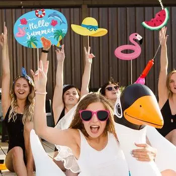 Солнцезащитные очки реквизит для фотобудки мультяшный костюм маска летняя пляжная вечеринка у бассейна Style 3