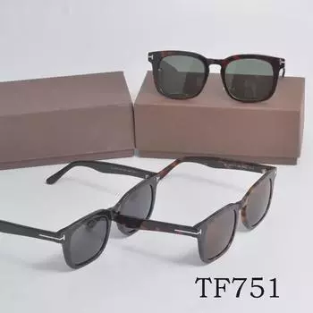 Солнцезащитные очки Retro TOM TF751 Polarized, большая квадратная оправа