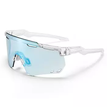 Солнцезащитные очки Rock Bros с функцией затемнения, спортивные солнцезащитные очки, солнцезащитные очки для шоссейного велосипеда, с функцией затемнения, защита от ультрафиолета UV400, сверхлегкий, прочный, ударопрочный чехол для хранения синий