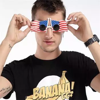 Солнцезащитные очки с американским национальным флагом для мужчин и женщин, модные вечерние украшения для выпускного вечера, солнцезащитные очки на День независимости США