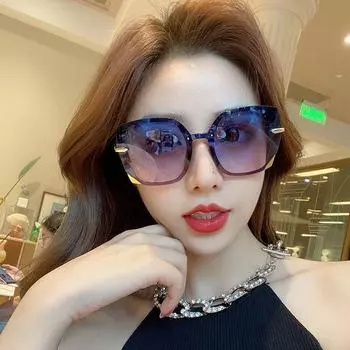 Солнцезащитные очки с бриллиантами, модные женские солнцезащитные очки для фотосессии, гостиницы, солнцезащитные очки европейских и американских интернет-знаменитостей