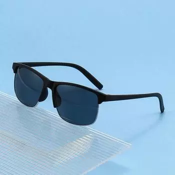 Солнцезащитные очки с поляризацией в полурамке UV400 с защитой от бликов, для езды на велосипеде, модные очки для вождения чёрный