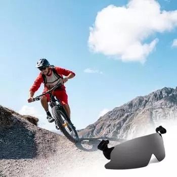 Солнцезащитные очки с зажимом для защиты от УФ-лучей. Противоскользящая дорожная шляпа с защитой от ультрафиолета. Застежка на солнцезащитные очки. серый