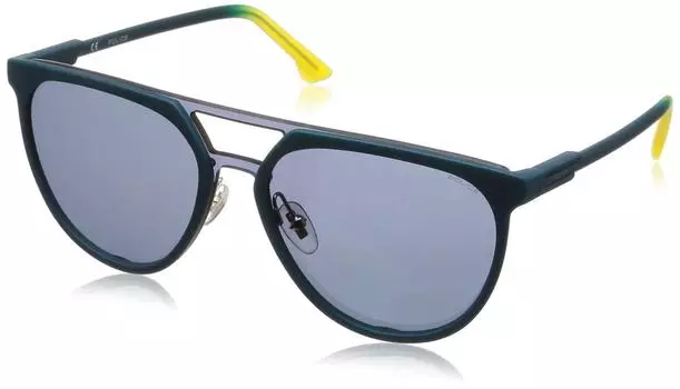 Солнцезащитные очки SPL586997T9X Темно-зеленые EU 99 [Police] Мужские полуматовые (-)