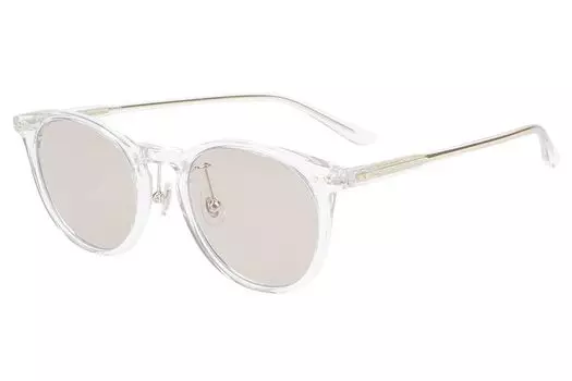 Солнцезащитные очки типа Boston ВИНТАЖНЫЕ СОЛНЦЕЗАЩИТНЫЕ ОЧКИ Стильная защита от ультрафиолета Прозрачные [Zoff] Мужские Женские [ZN221G01_00A1 ZN221G01-00A1 Прозрачные] [5022-145] чистый