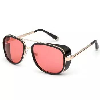 Солнцезащитные очки Тони Старка для мужчин и женщин, солнцезащитные очки в стиле стимпанк, модные винтажные градиентные защитные очки с защитой от ультрафиолета UV400