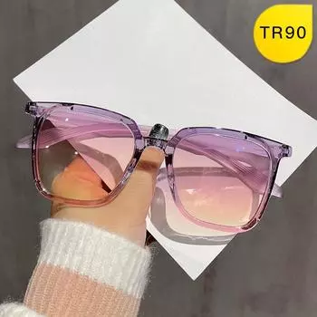 Солнцезащитные очки Tr90 с постепенным изменением цвета, женские очки Light Box, солнцезащитные очки Advanced Sense с большой оправой, защищающие от ультрафиолета TR90