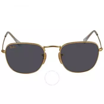 Солнцезащитные очки унисекс Ray Ban Frank Legend золотисто-синие классические квадратные RB3857 9196R5 51