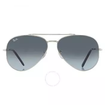 Солнцезащитные очки унисекс Ray Ban New Aviator синие с градиентом Pilot RB3625 003 3M 62