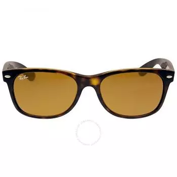 Солнцезащитные очки унисекс Ray Ban New Wayfarer Classic коричневые RB2132 710 55