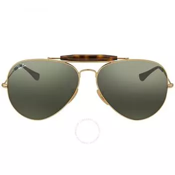 Солнцезащитные очки унисекс Ray Ban Outdoorsman Green Classic G 15 Aviator RB3029 181 62