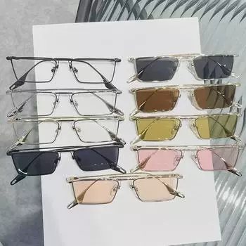 Солнцезащитные очки унисекс в ретро-стиле с небольшой оправой и защитой от ультрафиолета, совместимые с очками для близорукости