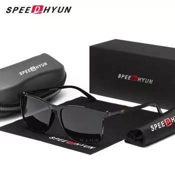 Солнцезащитные очки Urban Luxury SPEEDHYUN с титановой оправой и фильтром UV400 чёрный