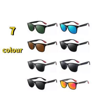 Солнцезащитные очки UV400, классические поляризационные квадратные очки для вождения, спортивные, антиполяризованные, с ультрафиолетовыми лучами, модные, универсальные для вечеринок