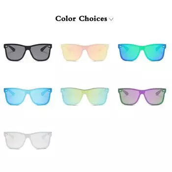 Солнцезащитные очки UV400, прямоугольные солнцезащитные очки, поляризованные, для вождения, пешего туризма, модные мужские, цельные, квадратные, новые, для рыбалки, для женщин, ручная работа белый