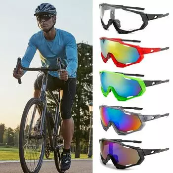 Солнцезащитные очки UV400 с ослепительной высокой четкостью изображения для езды на открытом воздухе, ветрозащитные, с защитой от песка, с большой оправой C1