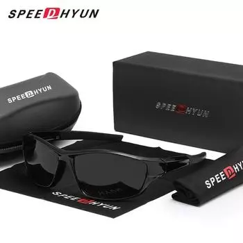 Солнцезащитные очки UV400 SPEEDHYUN Unisex Classic Aviator чёрный